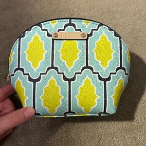 Kate Spade Keri Blue Cabana Tiles Cosmetic Case